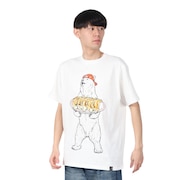 (メンズ)餃子クマ Tシャツ 341913 WHT