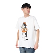 (メンズ)中華そば猫 Tシャツ 341914 WHT