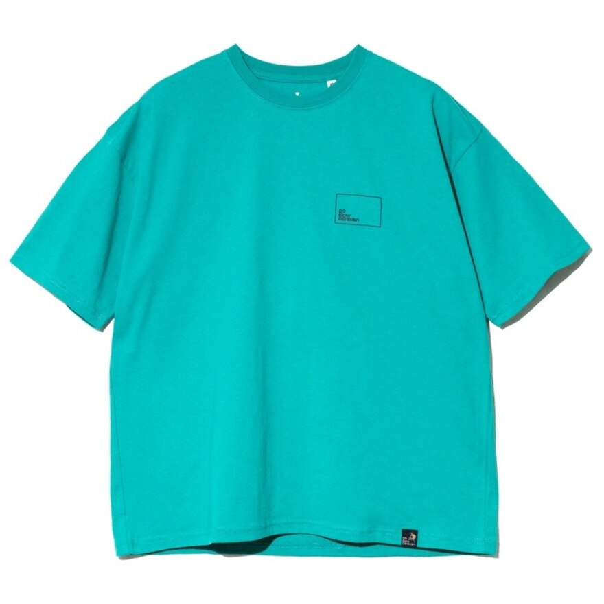 ゴースローキャラバン（GOSLOWCARAVAN）（メンズ）スクエアロゴゆったりTシャツ 341915B GRN