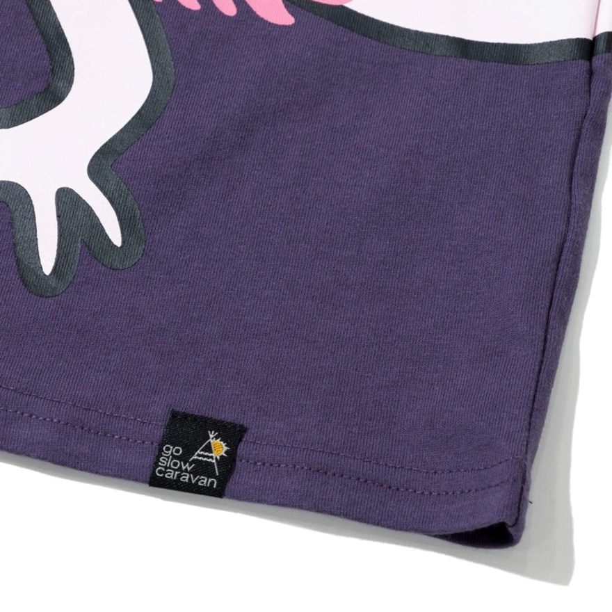 ゴースローキャラバン（GOSLOWCARAVAN）（メンズ）ウーパールーパーゆったりTシャツ 341916 VLT