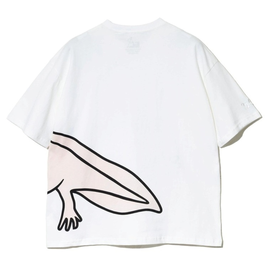 ゴースローキャラバン（GOSLOWCARAVAN）（メンズ）ウーパールーパーゆったりTシャツ 341916 WHT