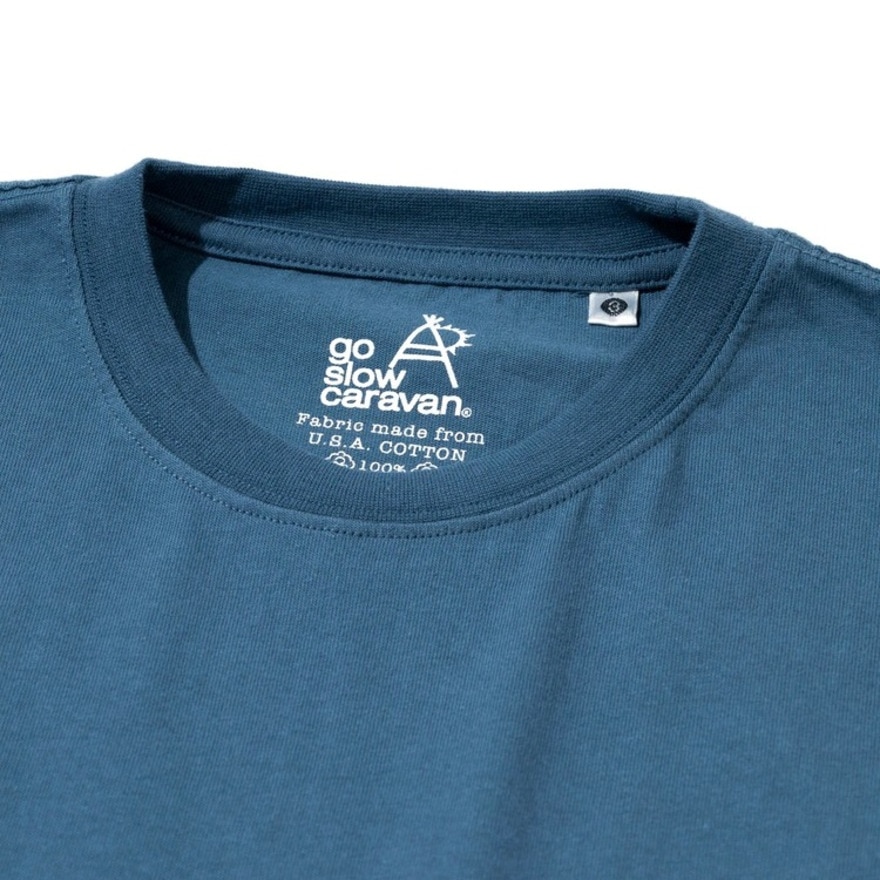 ゴースローキャラバン（GOSLOWCARAVAN）（メンズ）ブラックバスTシャツ 341917 BLU
