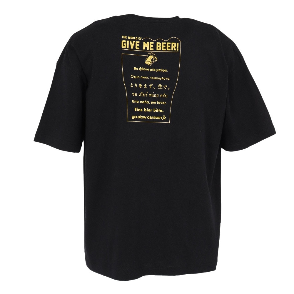 ゴースローキャラバン（GOSLOWCARAVAN）（メンズ）ギブミービア ゆったりTシャツ 341919 BLK