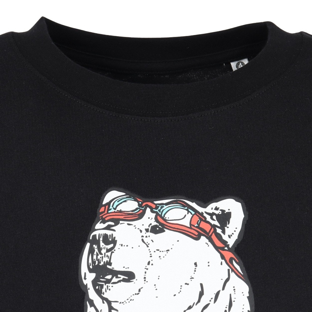 ゴースローキャラバン（GOSLOWCARAVAN）（メンズ）プールクマ ビッグTシャツ 341920 BLK