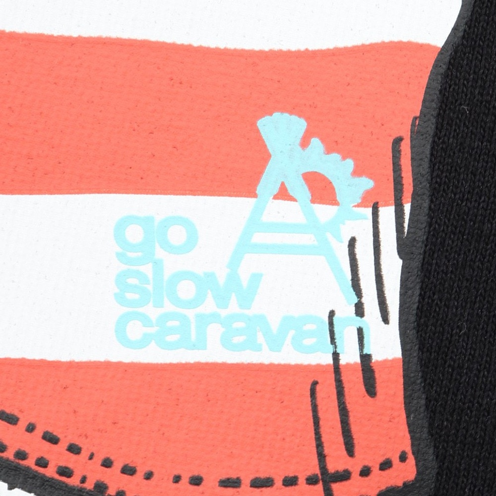 ゴースローキャラバン（GOSLOWCARAVAN）（メンズ）プールクマ ビッグTシャツ 341920 BLK