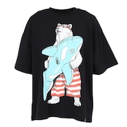 (メンズ)プールクマ ビッグTシャツ 341920 BLK