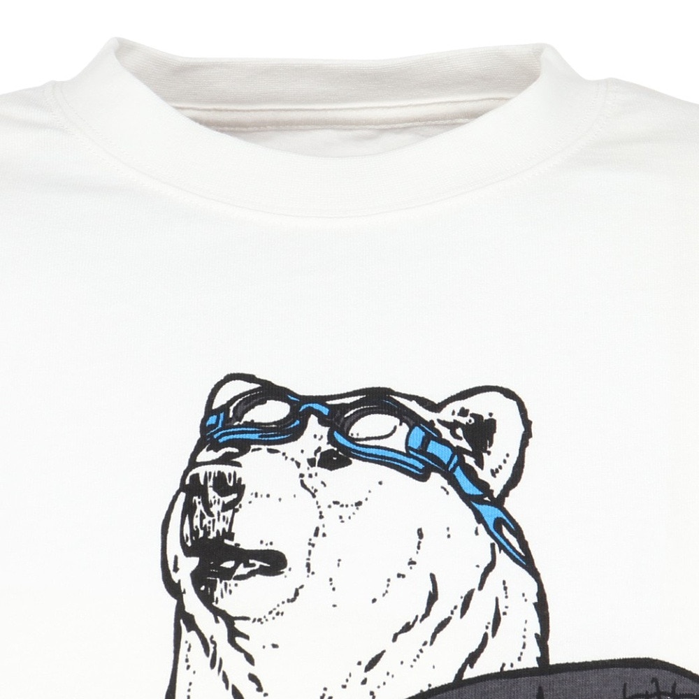 ゴースローキャラバン（GOSLOWCARAVAN）（メンズ）プールクマ ビッグTシャツ 341920 WHT