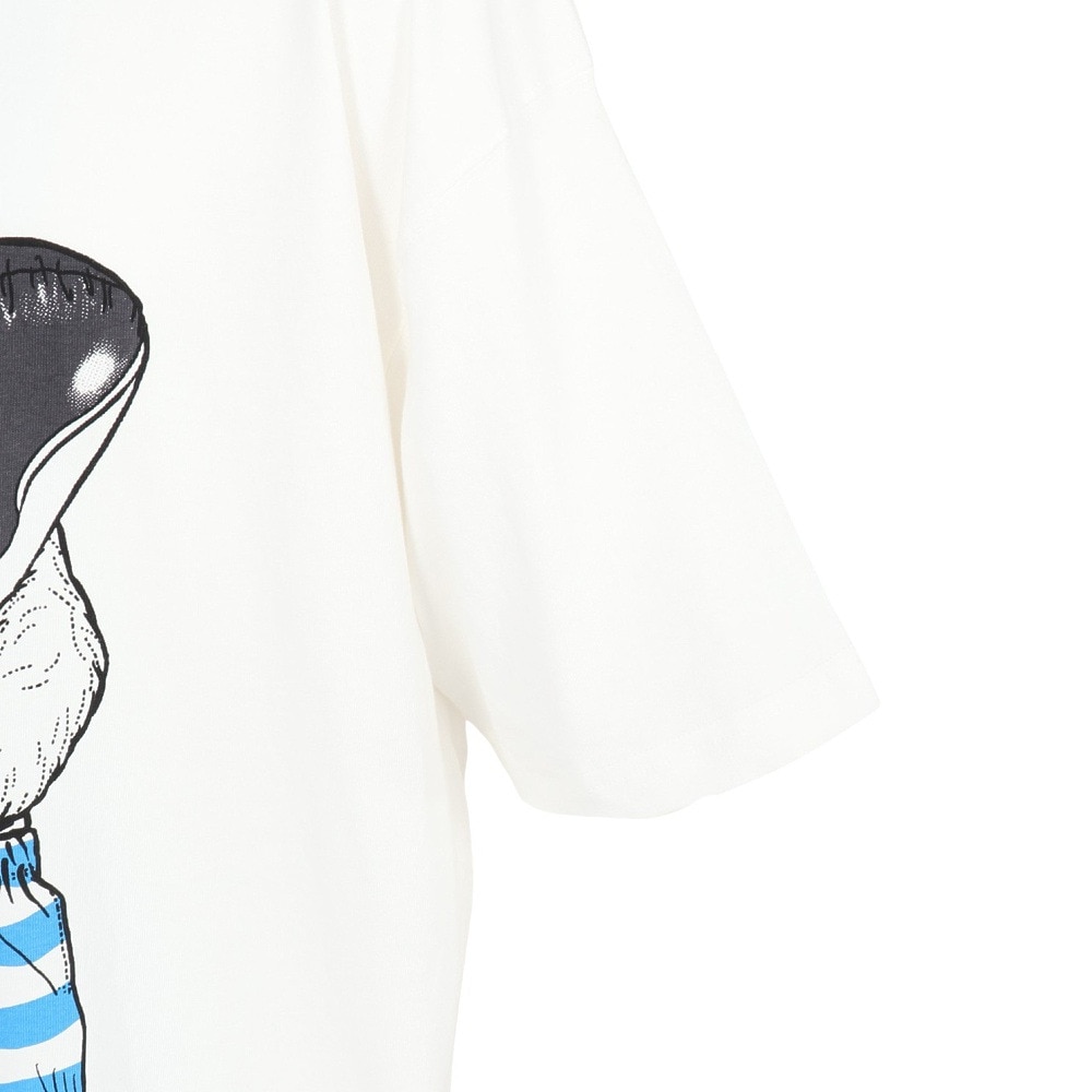 ゴースローキャラバン（GOSLOWCARAVAN）（メンズ）プールクマ ビッグTシャツ 341920 WHT