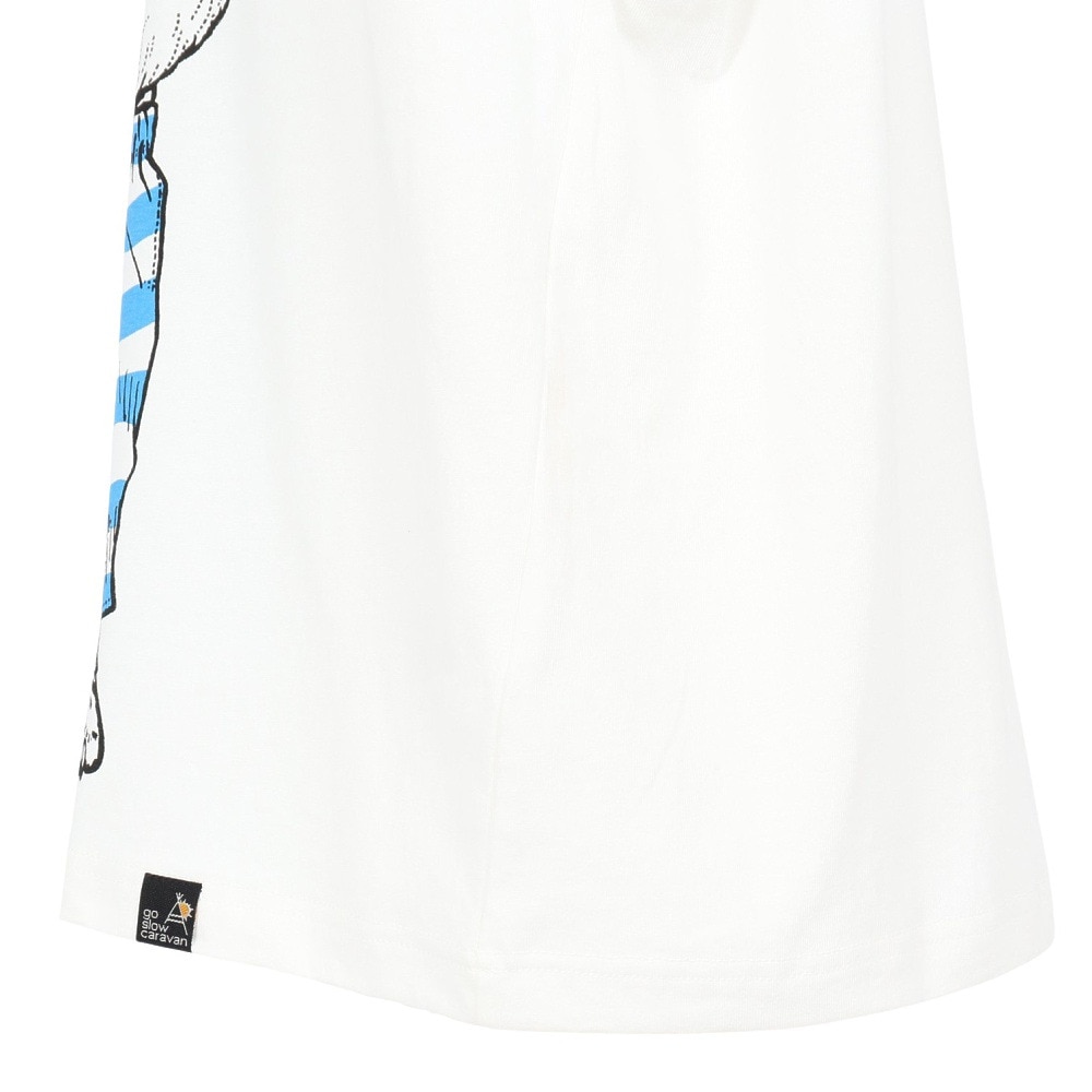 ゴースローキャラバン（GOSLOWCARAVAN）（メンズ）プールクマ ビッグTシャツ 341920 WHT
