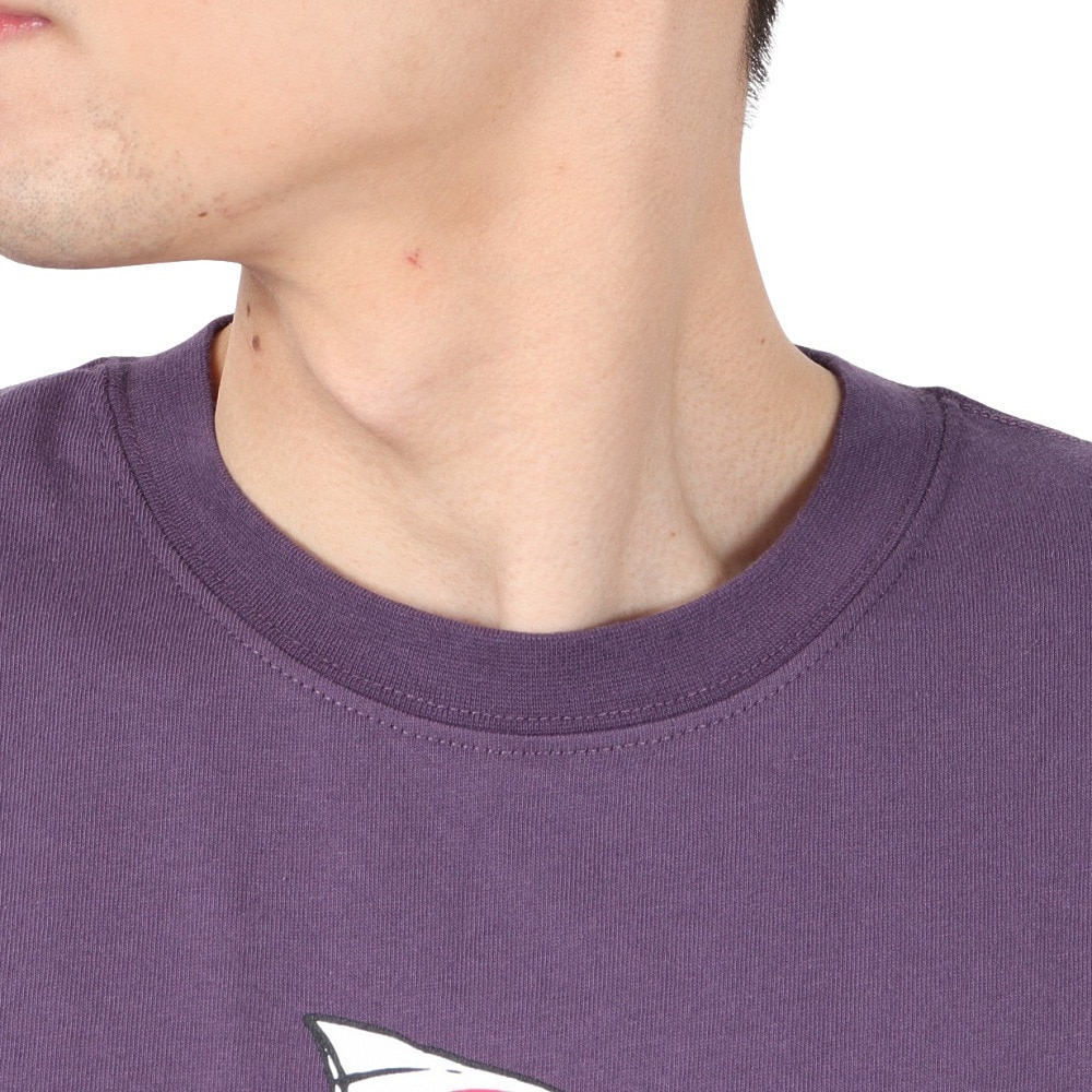 ゴースローキャラバン（GOSLOWCARAVAN）（メンズ）DOMDOM×GSC 手作り厚焼きたまごバーガークマ Tシャツ 341961 VLT バイオレット