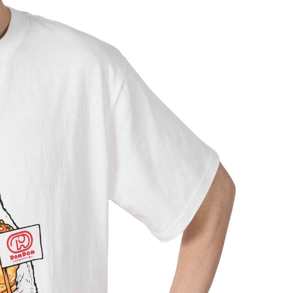 ゴースローキャラバン（GOSLOWCARAVAN）（メンズ）DOMDOM×GSC 手作り厚焼きたまごバーガークマ Tシャツ 341961 WHT ホワイト