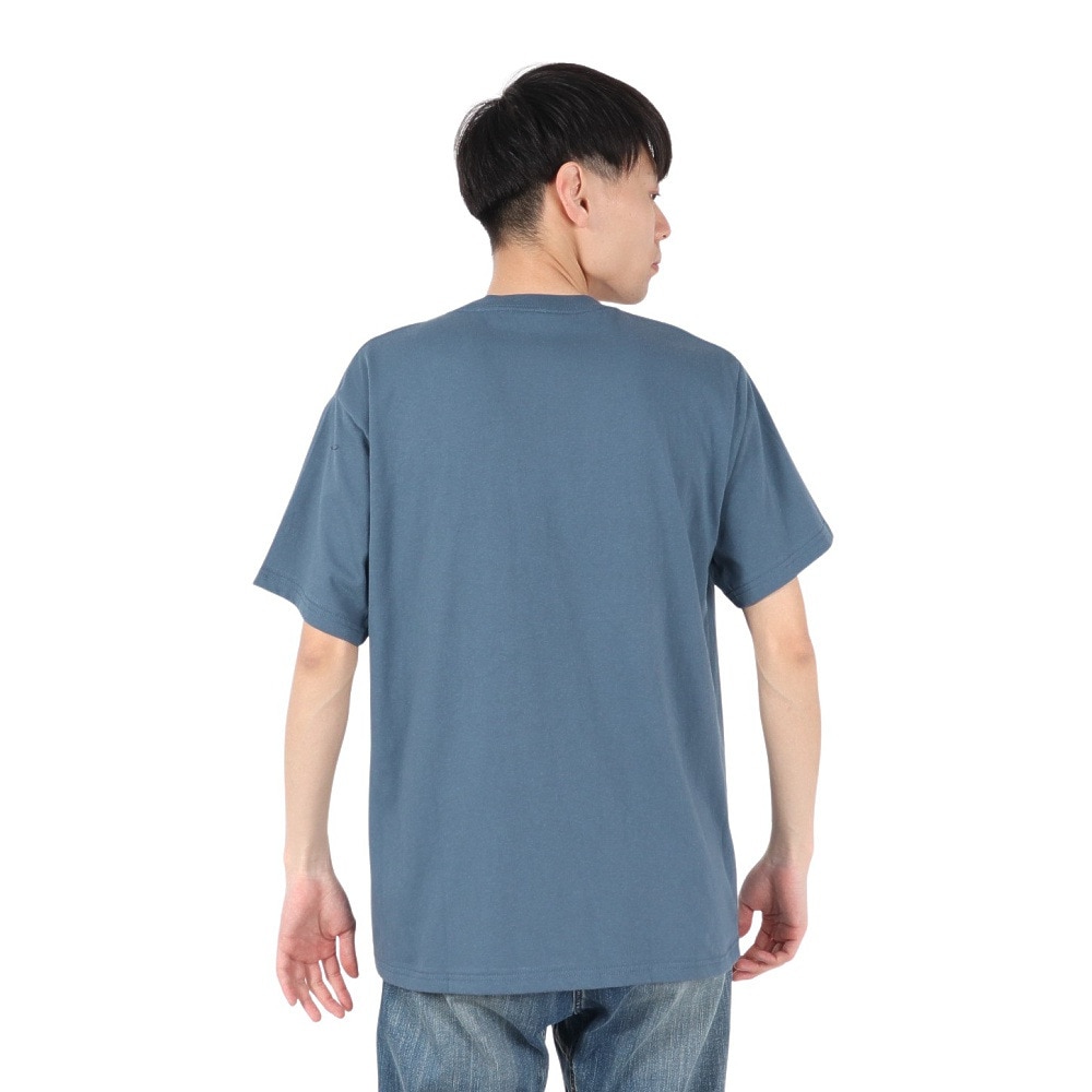 ゴースローキャラバン（GOSLOWCARAVAN）（メンズ）DOMDOM×GSC びたびたバターフィッシュ猫 半袖Tシャツ 341962 BLU ブルー