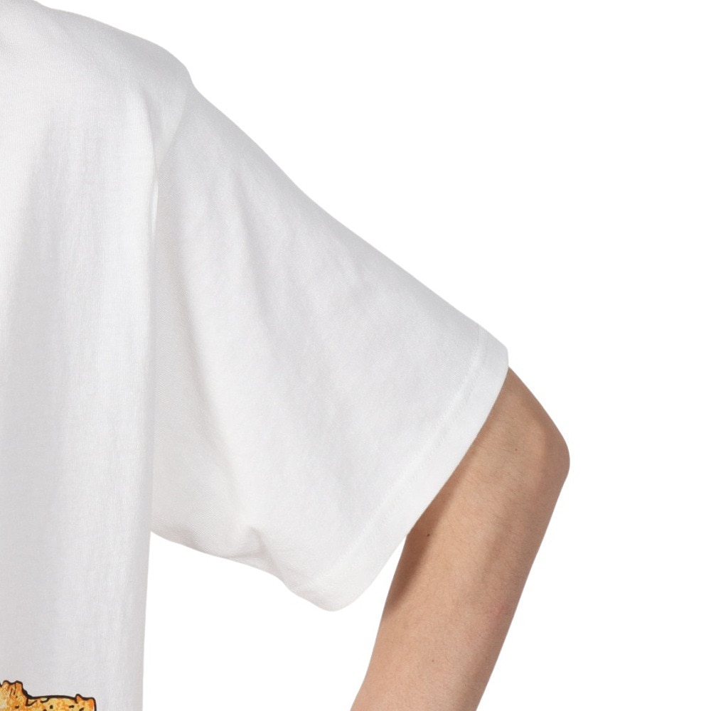 ゴースローキャラバン（GOSLOWCARAVAN）（メンズ）DOMDOM×GSC びたびたバターフィッシュ猫 半袖Tシャツ 341962 WHT ホワイト