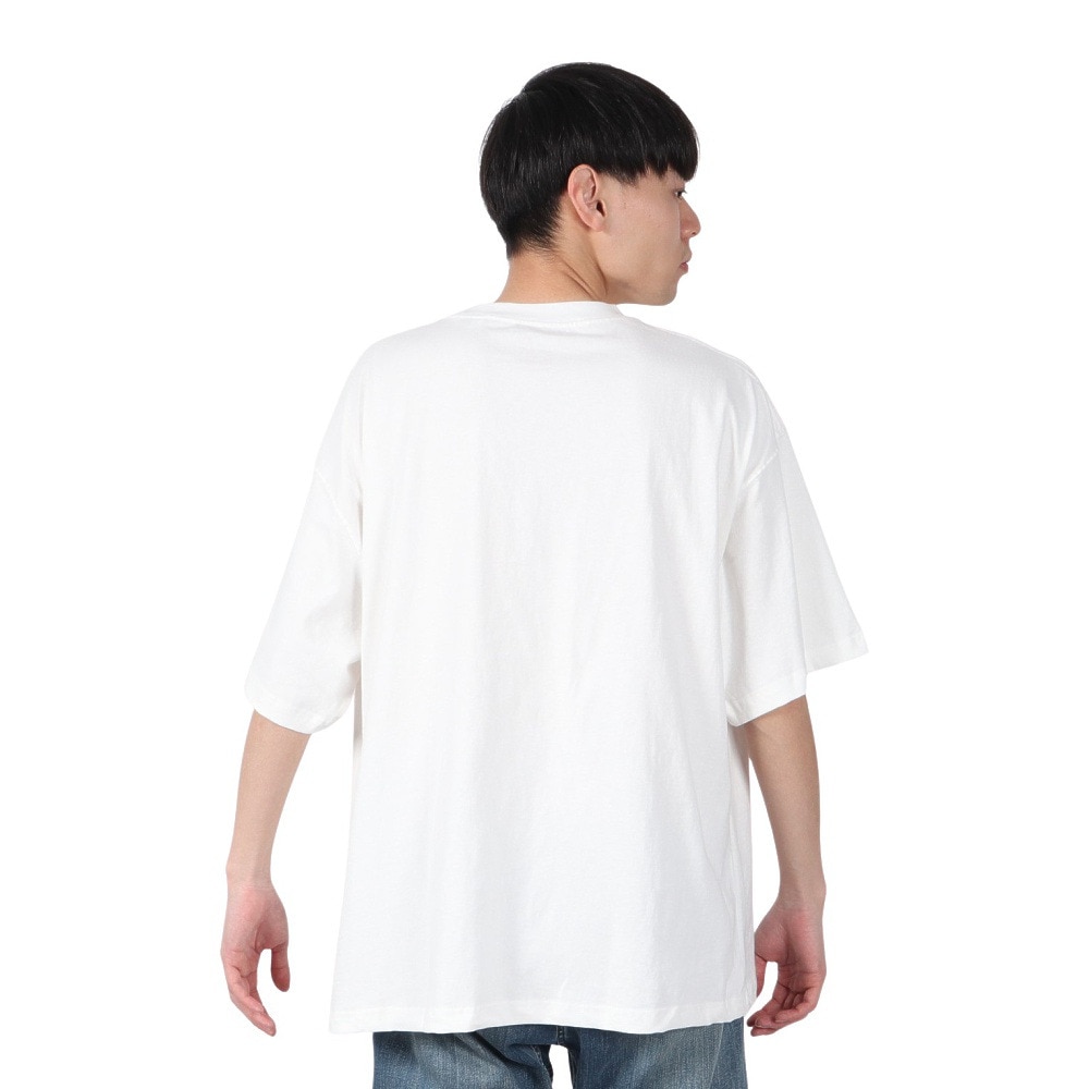 ゴースローキャラバン（GOSLOWCARAVAN）（メンズ）味噌ピーチキンバーガーゾウ ビッグ Tシャツ 341963 WHT