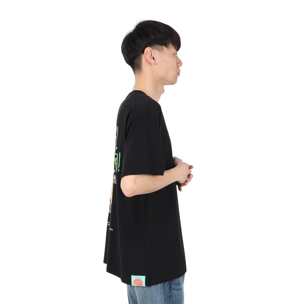 ゴースローキャラバン（GOSLOWCARAVAN）（メンズ、レディース）RAY綿 猫と麦酒TEE 無限麦酒2 半袖Tシャツ 342610 BLK ブラック