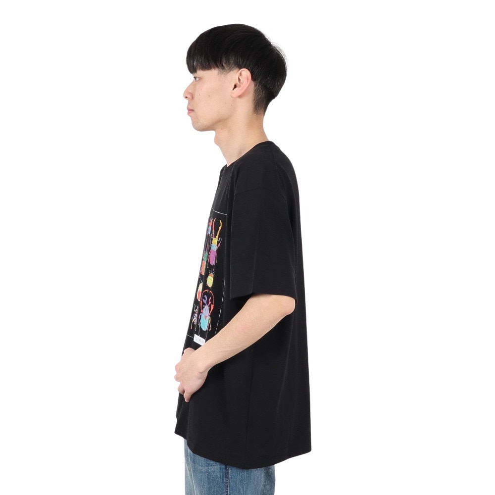 ゴースローキャラバン（GOSLOWCARAVAN）（メンズ）RAY綿 エキゾチックビートルズ 半袖Tシャツ 342612 BLK ブラック