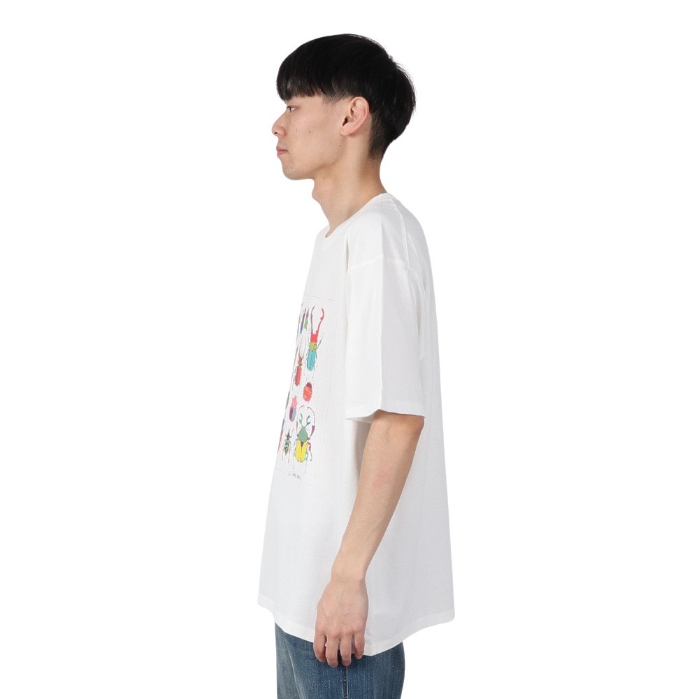 ゴースローキャラバン（GOSLOWCARAVAN）（メンズ）RAY綿 エキゾチックビートルズ 半袖Tシャツ 342612 WHT ホワイト