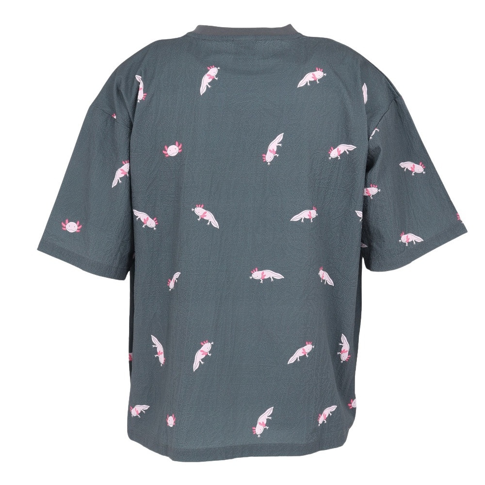 ゴースローキャラバン（GOSLOWCARAVAN）（メンズ）ストレッチサッカー 総柄プリントTシャツ 346124 CCL
