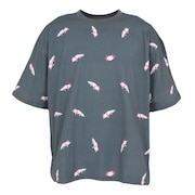 (メンズ)ストレッチサッカー 総柄プリントTシャツ 346124 CCL