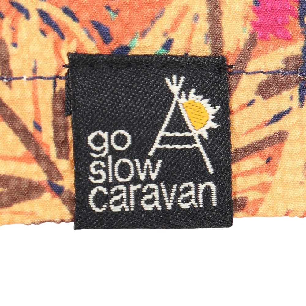 ゴースローキャラバン（GOSLOWCARAVAN）（メンズ）ストレッチサッカー 総柄プリントTシャツ 346124 NVY