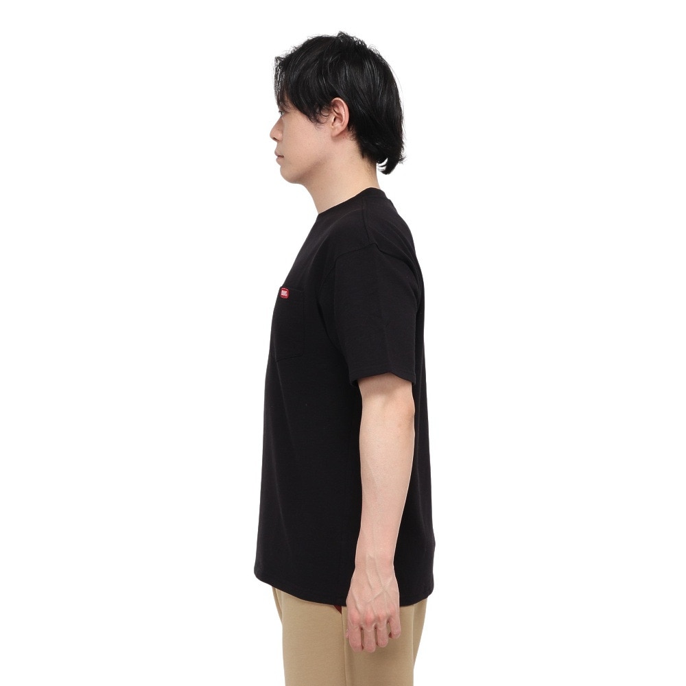 チャムス（CHUMS）（メンズ）スウェット 半袖 キーストーン ショートスリーブ ポケット クルートップ CH00-1492-K001 ブラック
