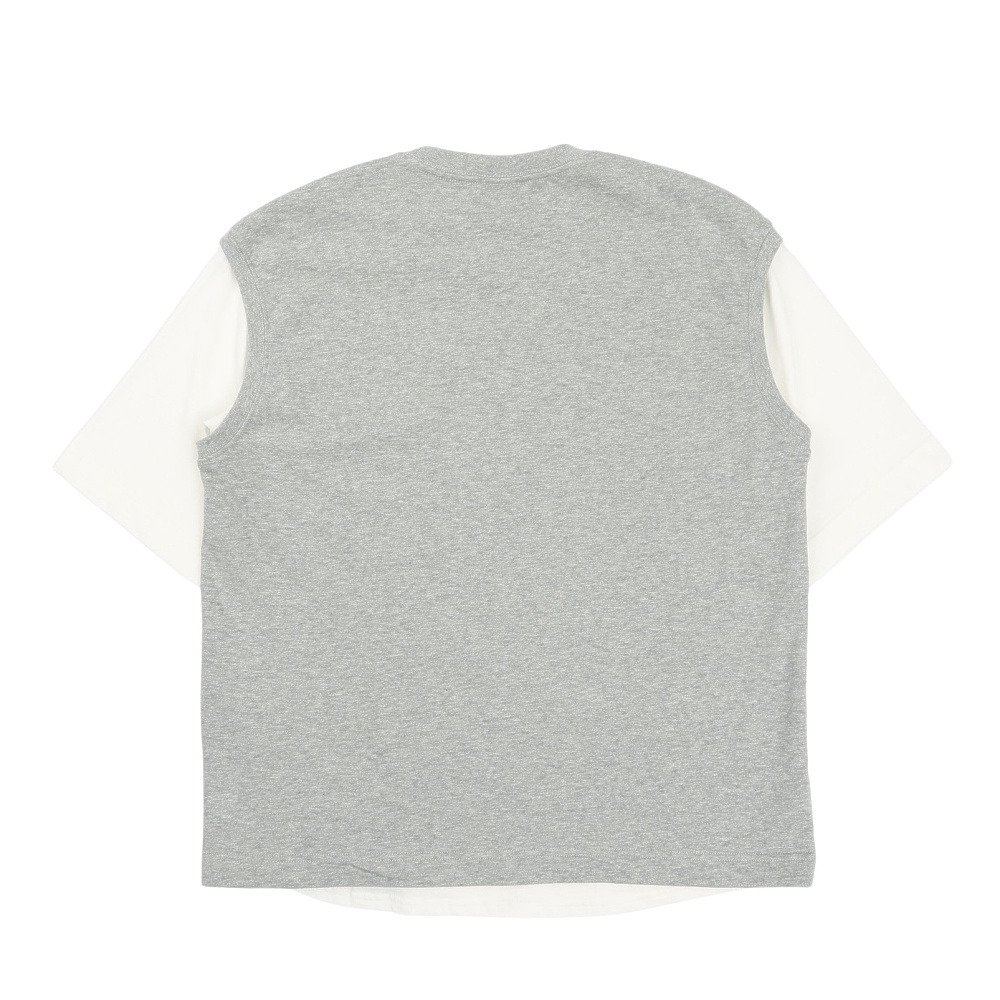 チャムス（CHUMS）（メンズ）半袖Tシャツ + ベスト キーストーン レイヤードTシャツ CH00-1493-G005 グレー 重ね着 セット