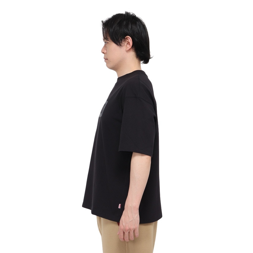 チャムス（CHUMS）（メンズ）半袖Tシャツ ヘビーウェイト チャムスロゴTシャツ CH01-2271-K001 ブラック オーバーサイズ