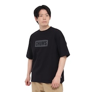 (メンズ)半袖Tシャツ ヘビーウェイト チャムスロゴTシャツ CH01-2271-K001 ブラック オーバーサイズ