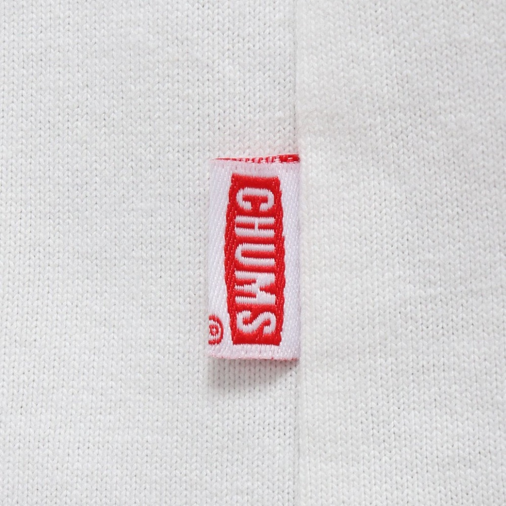 チャムス（CHUMS）（メンズ）半袖Tシャツ ヘビーウェイト チャムスロゴTシャツ CH01-2271-W001 ホワイト オーバーサイズ
