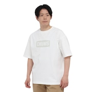 (メンズ)半袖Tシャツ ヘビーウェイト チャムスロゴTシャツ CH01-2271-W001 ホワイト オーバーサイズ