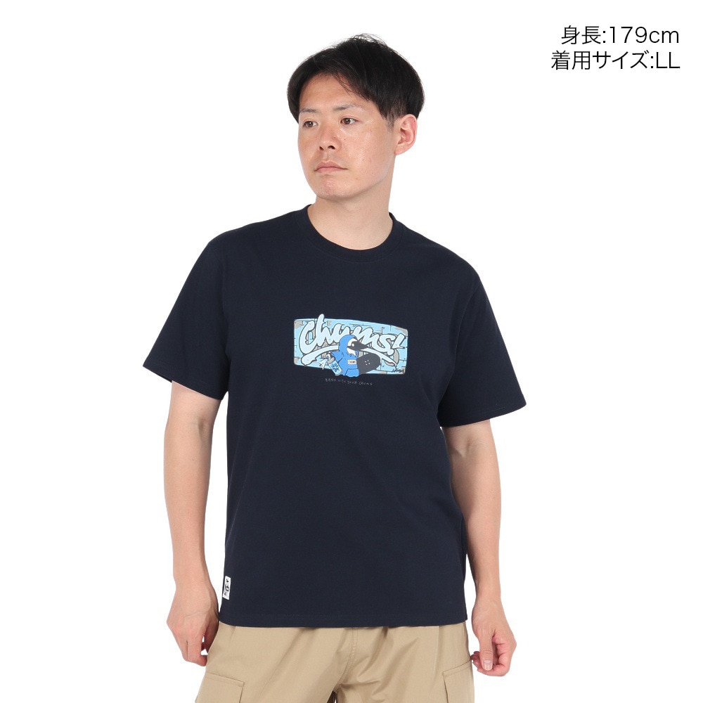 チャムス（CHUMS）（メンズ）アンチバグチャムスグラフィティTシャツ CH01-2507-N001