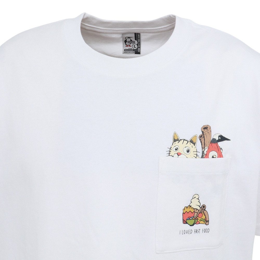 チャムス（CHUMS）（メンズ）アンチバグフードヨーカイポケットTシャツ CH01-2508-W001