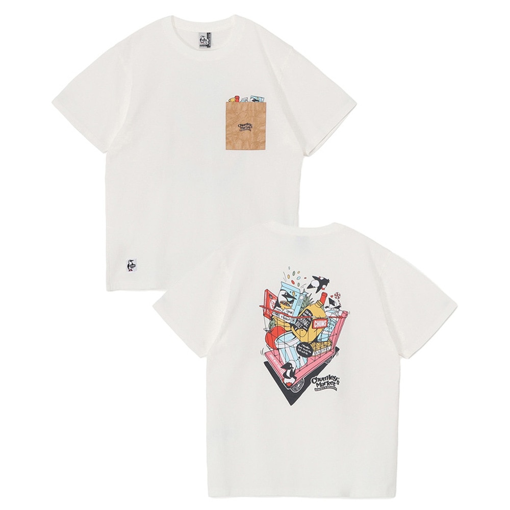 チャムス（CHUMS）（メンズ）チャムリーズマーケットポケットTシャツ CH01-2517-W001