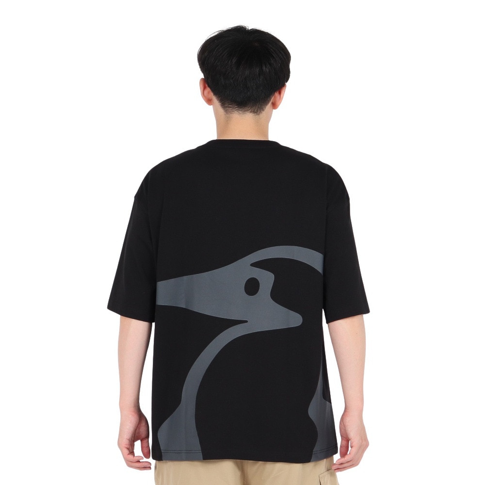 チャムス（CHUMS）（メンズ）半袖Tシャツ ビッグブービーTシャツ CH01-2526-K001 ブラック 綿100 オーバーサイズ