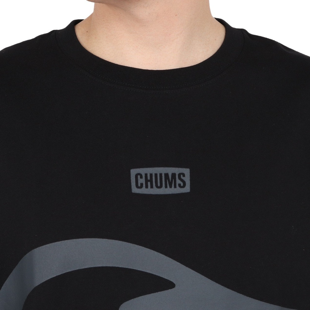 チャムス（CHUMS）（メンズ）半袖Tシャツ ビッグブービーTシャツ CH01-2526-K001 ブラック 綿100 オーバーサイズ