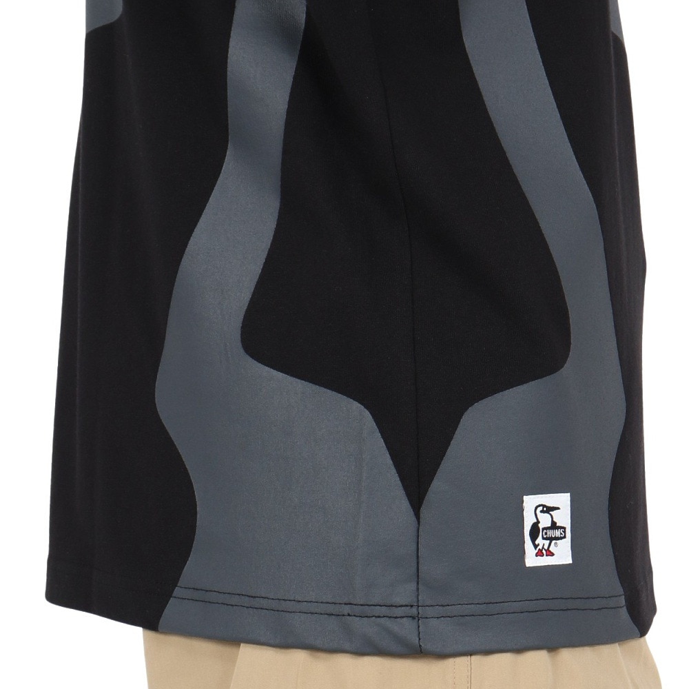 チャムス（CHUMS）（メンズ）半袖Tシャツ ビッグブービーTシャツ CH01-2526-K001 ブラック 綿100 オーバーサイズ