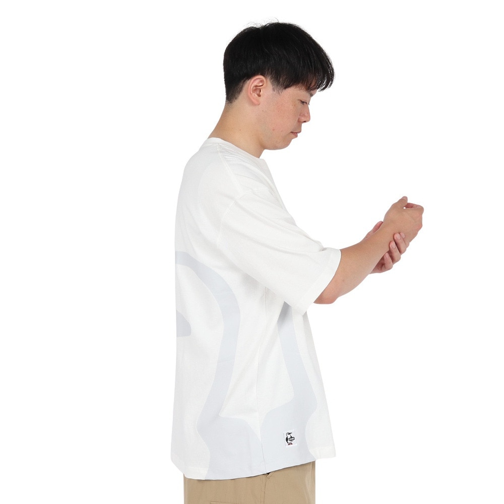 チャムス（CHUMS）（メンズ）半袖Tシャツ ビッグブービーTシャツ CH01-2526-W001 ホワイト 綿100 オーバーサイズ