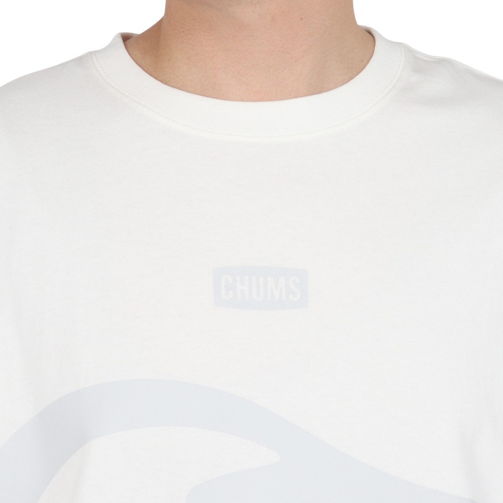 チャムス（CHUMS）（メンズ）半袖Tシャツ ビッグブービーTシャツ CH01-2526-W001 ホワイト 綿100 オーバーサイズ