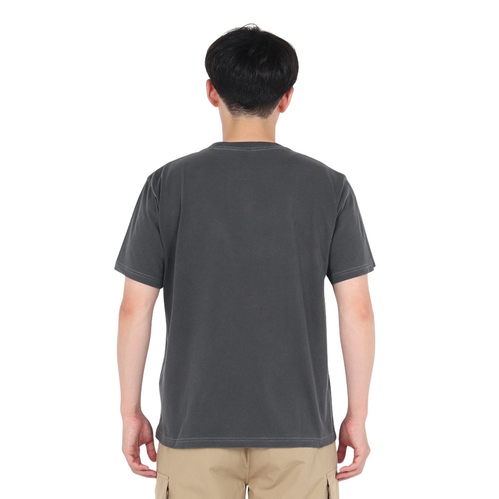チャムス（CHUMS）（メンズ）半袖Tシャツ チャムススターハリケーンTシャツ CH01-2529-K001 ブラック 綿100 ピグメント加工