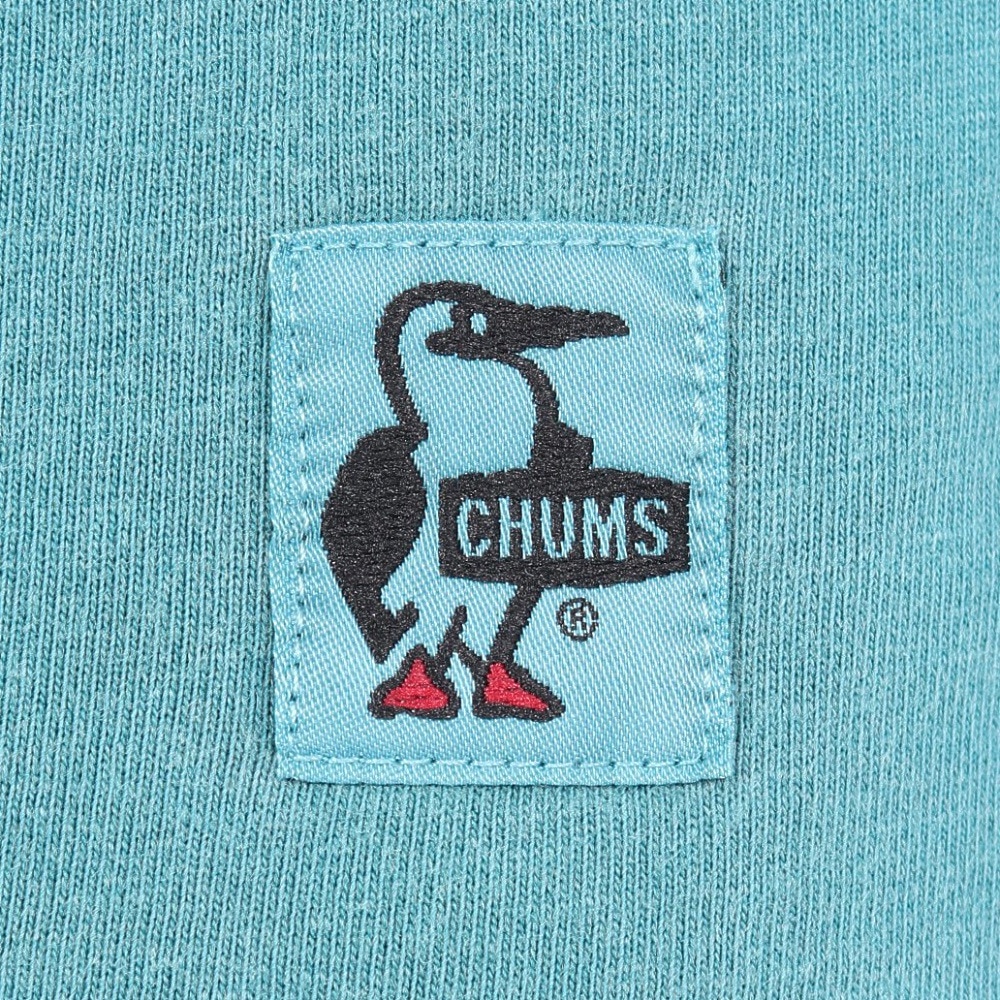 チャムス（CHUMS）（メンズ）半袖Tシャツ チャムススターハリケーンTシャツ CH01-2529-T041 ターコイズ 綿100 ピグメント加工