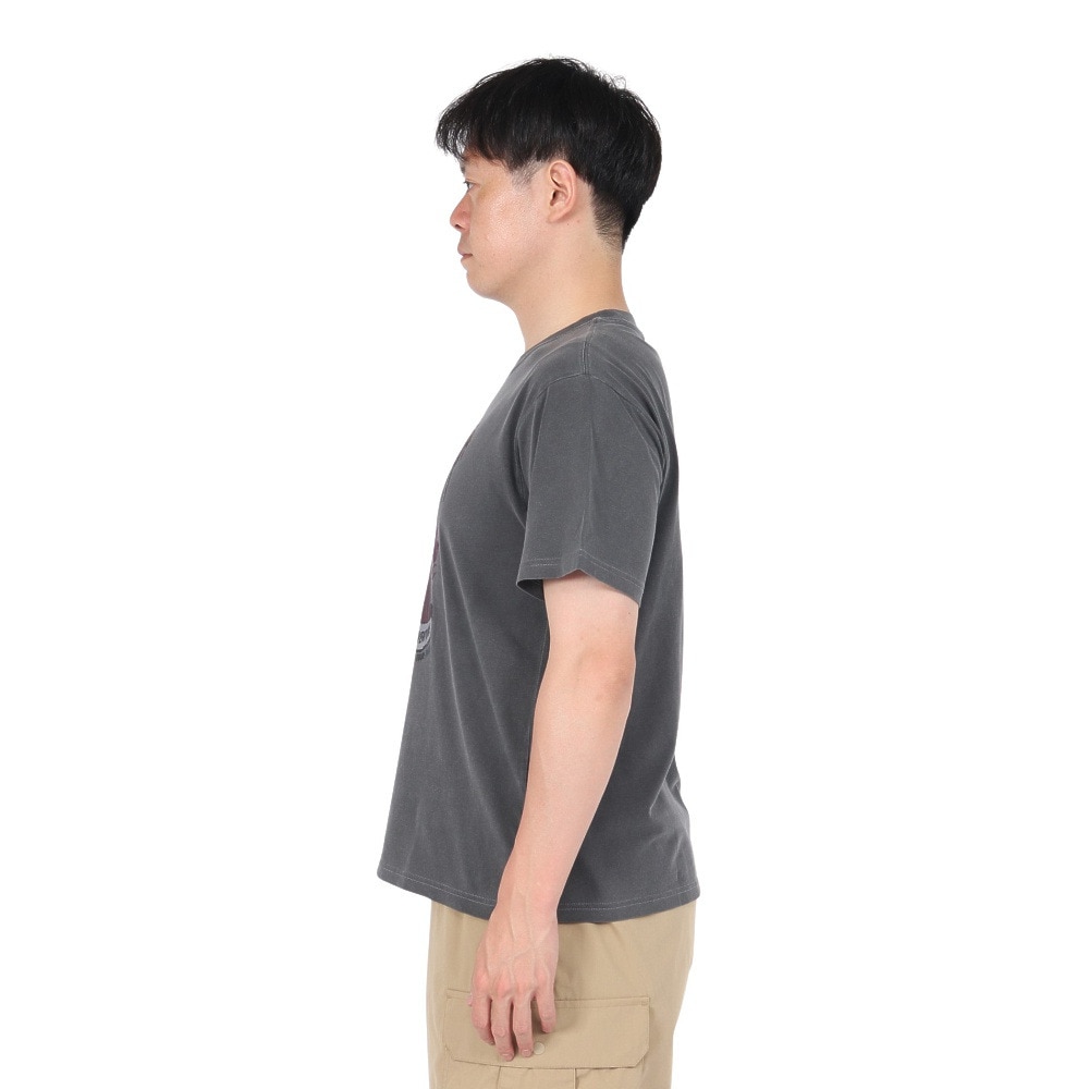 チャムス（CHUMS）（メンズ）半袖Tシャツ 70メタルバンドTシャツ CH01-2533-K001 ブラック 綿100 ヴィンテージ加工