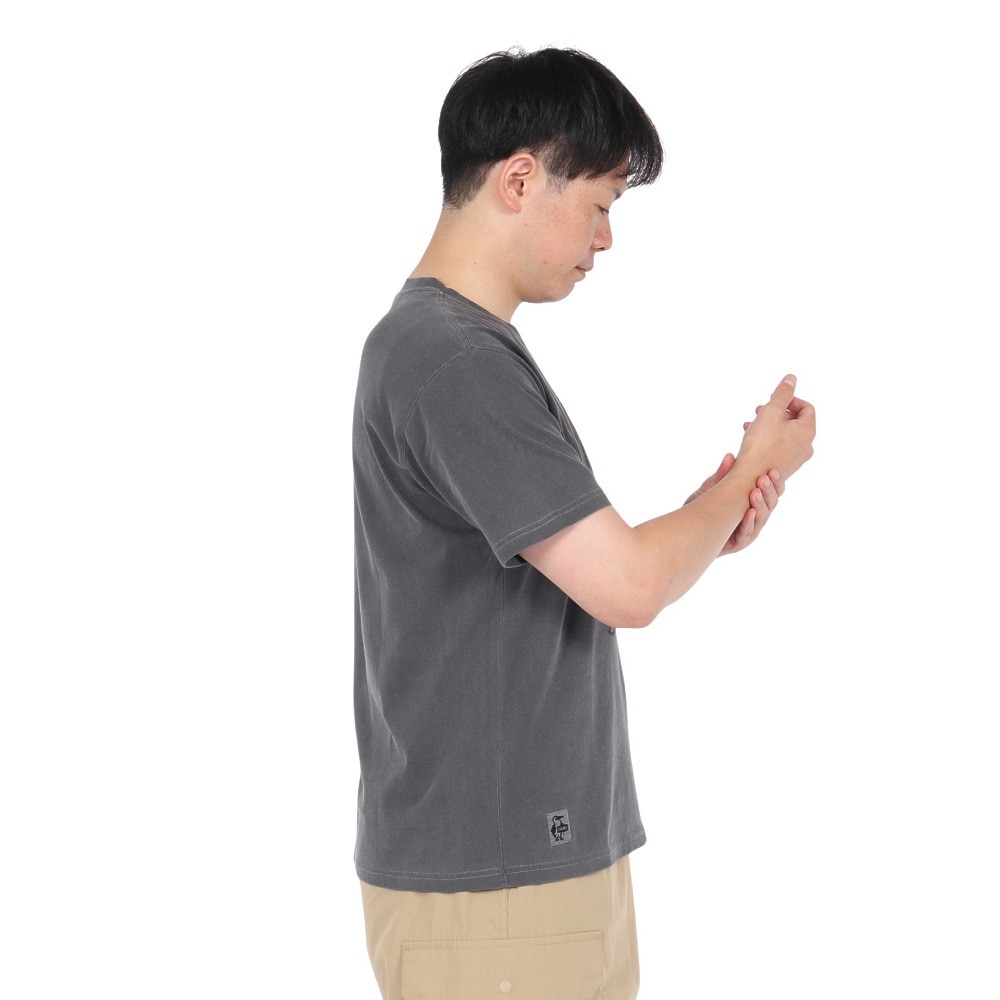 チャムス（CHUMS）（メンズ）半袖Tシャツ 70メタルバンドTシャツ CH01-2533-K001 ブラック 綿100 ヴィンテージ加工