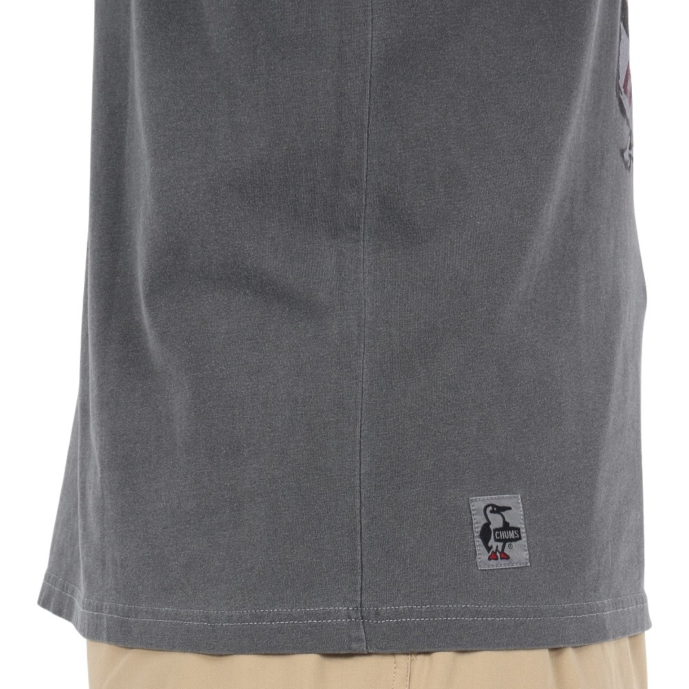 チャムス（CHUMS）（メンズ）半袖Tシャツ 70メタルバンドTシャツ CH01-2533-K001 ブラック 綿100 ヴィンテージ加工