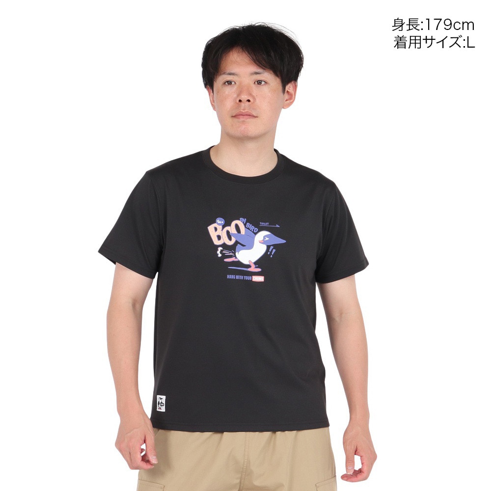 チャムス（CHUMS）（メンズ）ブービー ドライ半袖Tシャツ CH01-2535-K001 速乾