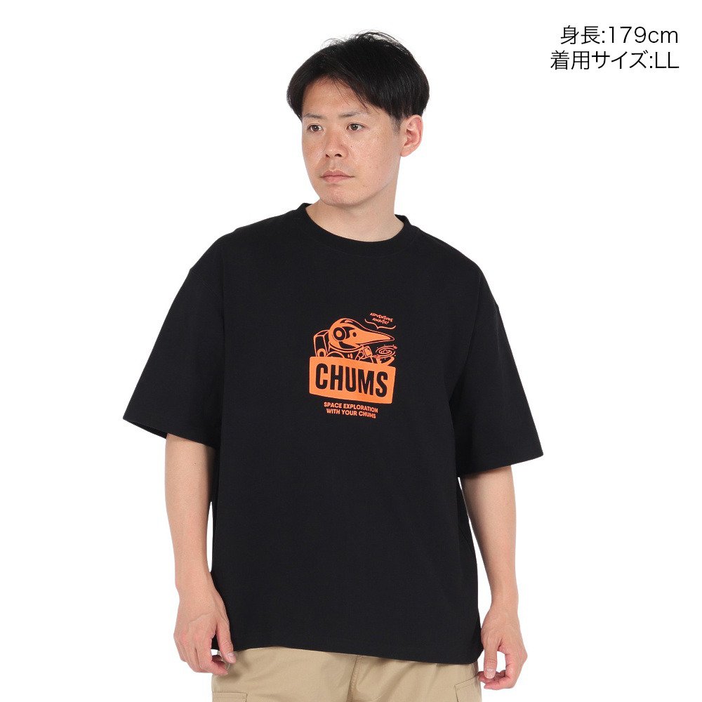 チャムス（CHUMS）（メンズ）半袖Tシャツ スペースブービーTシャツ