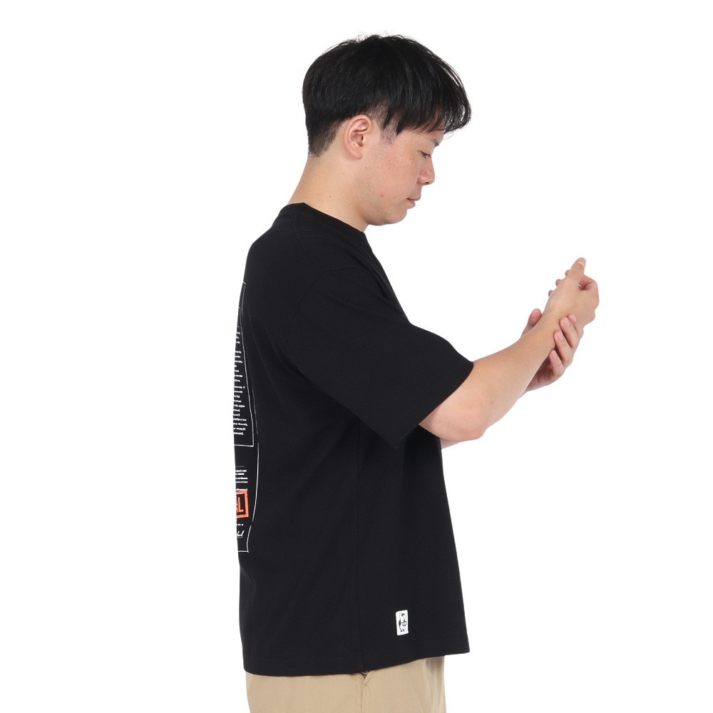 チャムス（CHUMS）（メンズ）半袖Tシャツ スペースブービースペーススーツTシャツ CH01-2546-K001 ブラック 綿100