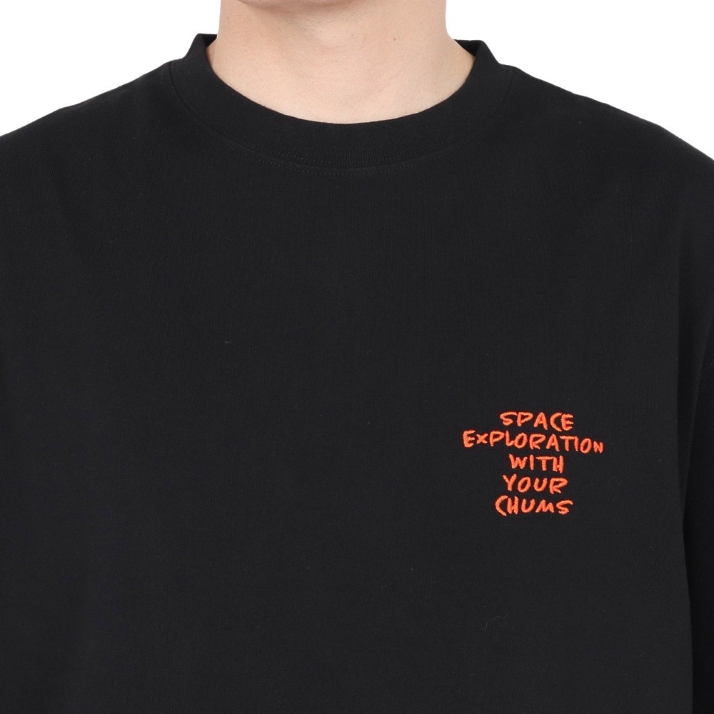 チャムス（CHUMS）（メンズ）半袖Tシャツ スペースブービースペーススーツTシャツ CH01-2546-K001 ブラック 綿100