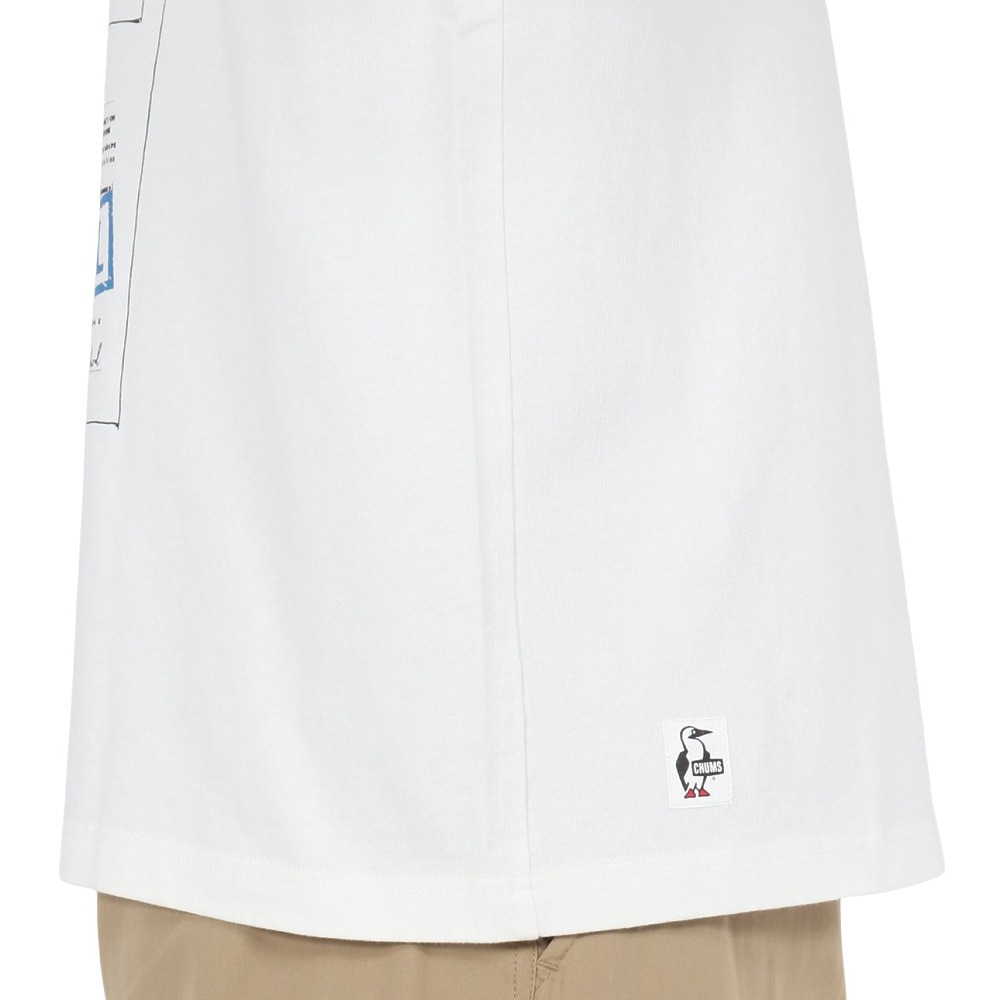 チャムス（CHUMS）（メンズ）袖Tシャツ スペースブービースペーススーツTシャツ CH01-2546-W001 ホワイト 綿100