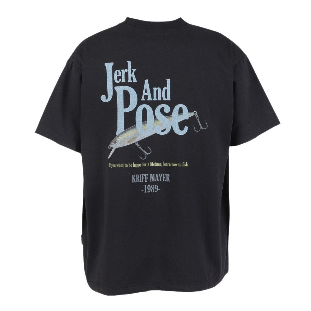 クリフメイヤー（KRIFF MAYER）（メンズ）DRY TOUCH 冷感 半袖Tシャツ 2545104:19:BLACK