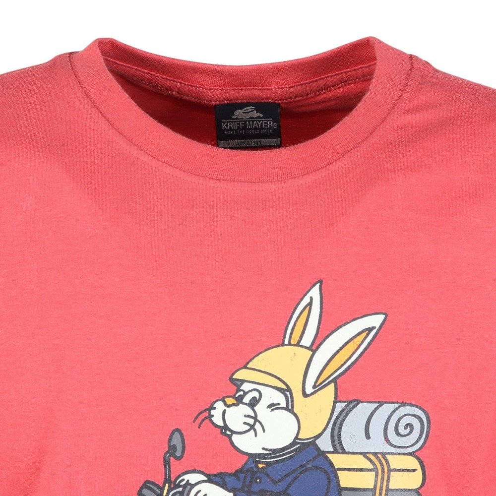 クリフメイヤー（KRIFF MAYER）（メンズ）クリフラビット 半袖Tシャツ 2546301:35:RED